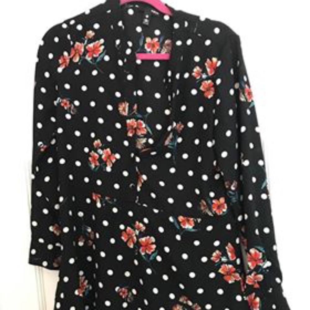 Aqua floral dress